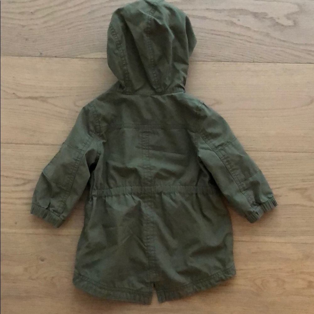 Baby Gap Toddler Girl Green Hooded Jacket - Picture 7 of 9